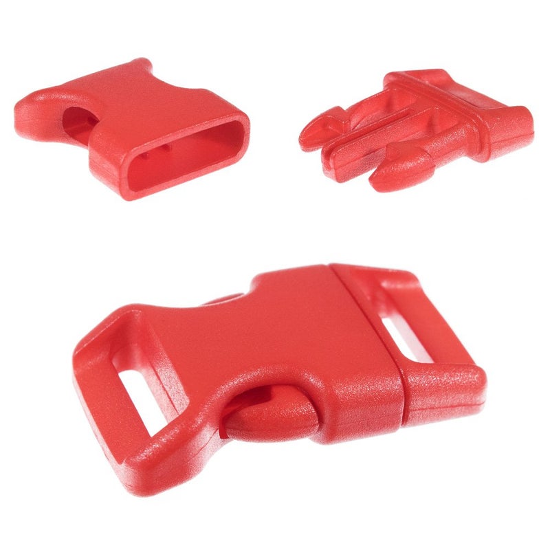 Craft County 60 Pack - 12 Colors - 5/8-Inch Quick Side Release Plastic Buckles - Image 3